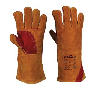 A530 Split Leather Reinforced Welding Gauntlet Gloves